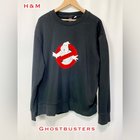 Other - NWOT-Ghostbusters-Black Crewneck Logo Sweatshirt Mens L